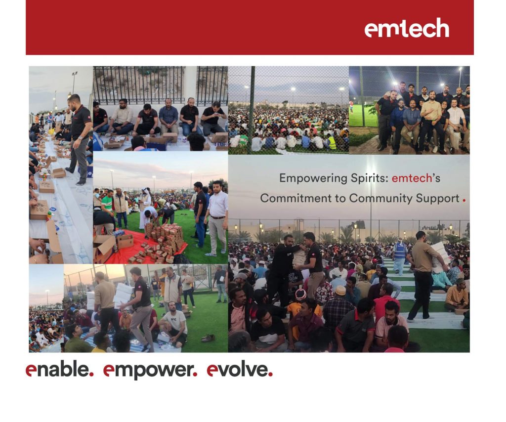 emtech Distributes 320 Iftar Boxes to Saja Labour Camp Workers in a Show of Community Support