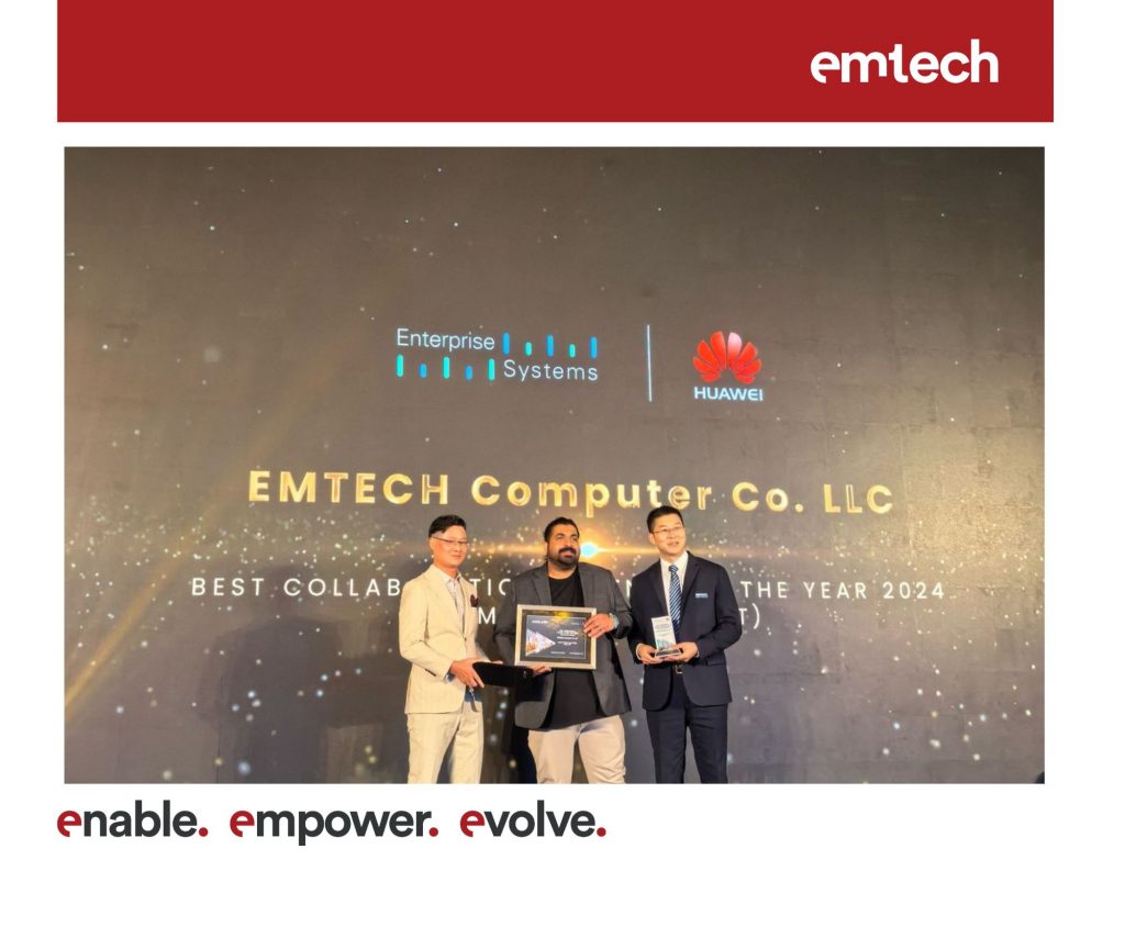 emtech Named “Best Collaboration Partner of the Year 2024 Commercial Market” by Huawei
