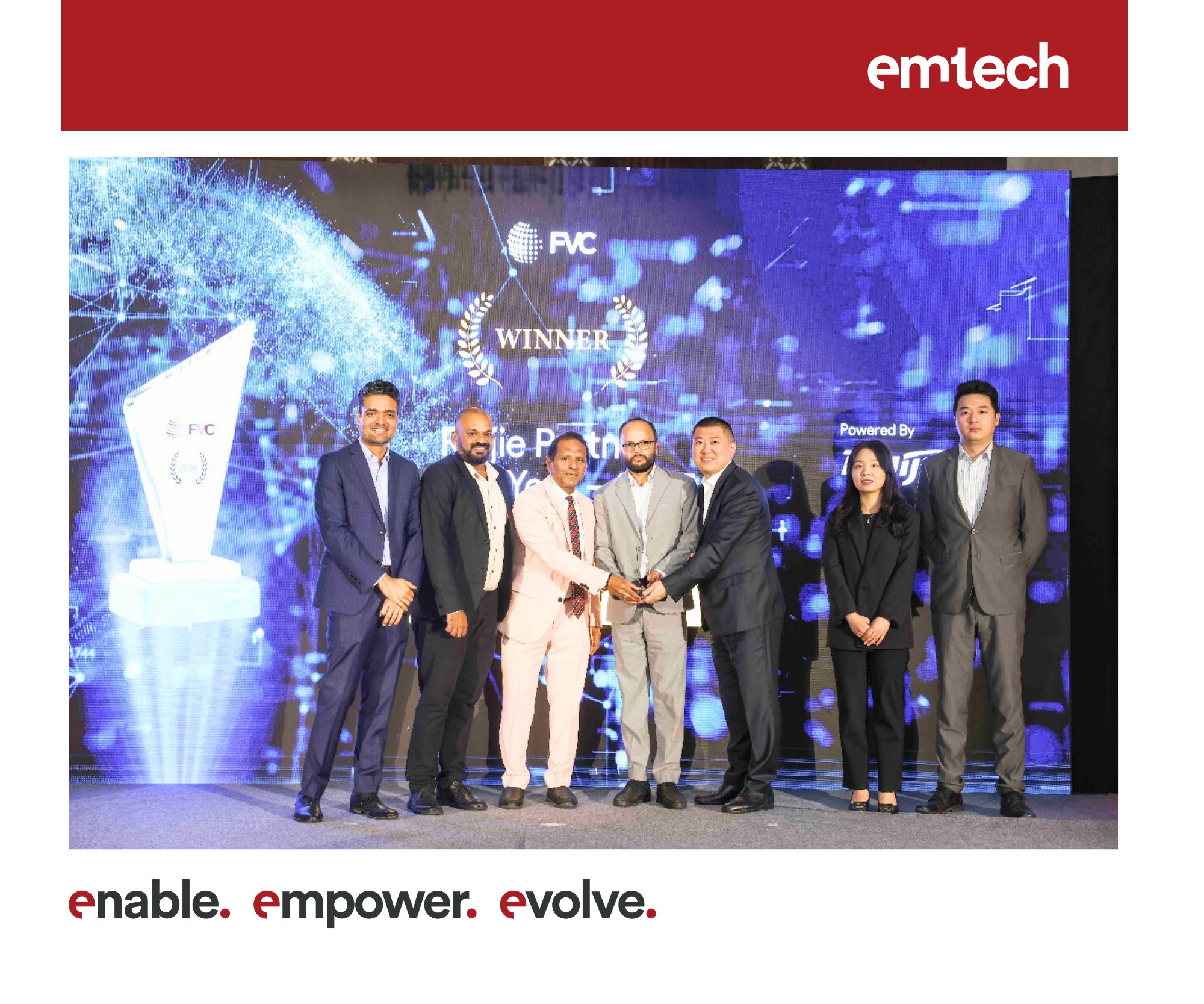 emtech Named Ruijie Networks Partner of the Year 2025