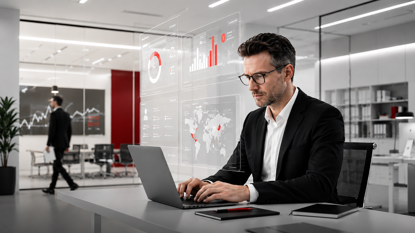 AI virtual assistant interface for UAE enterprise customer service