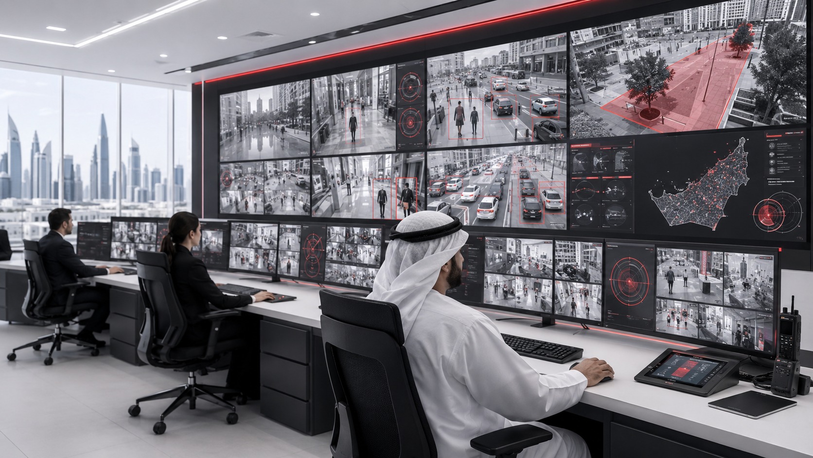 AI video analytics command centre in UAE