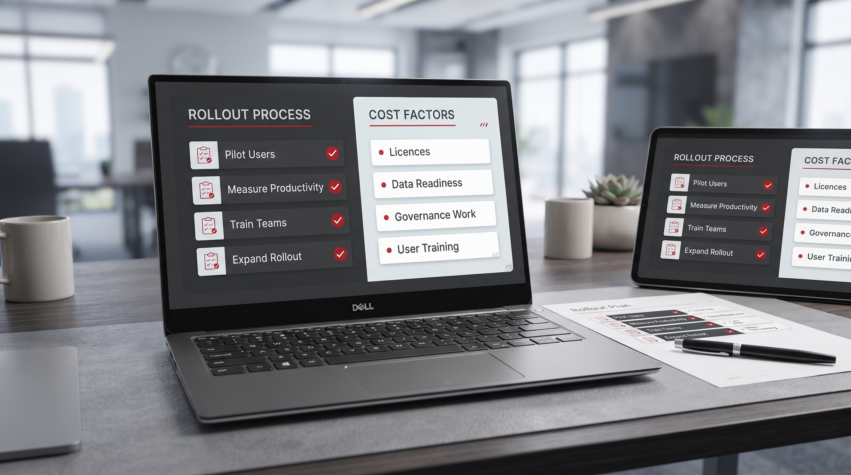 Microsoft Copilot rollout planning and cost factors for UAE businesses without exact pricing